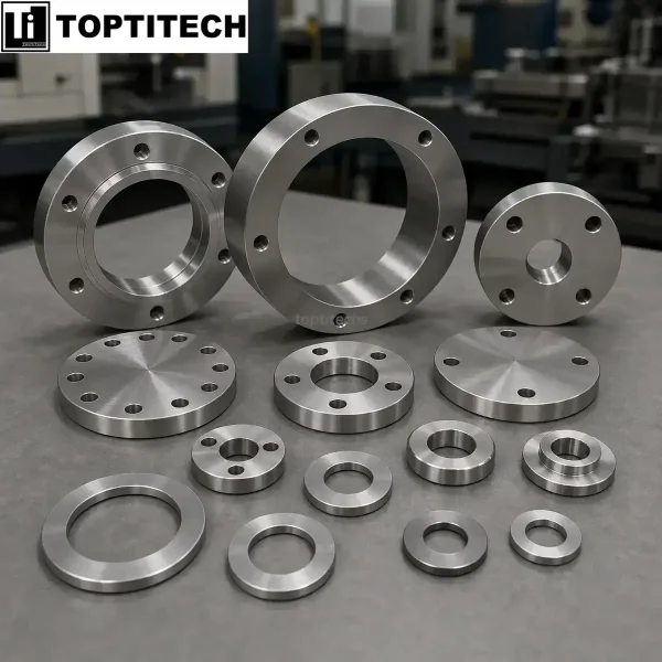 CNC Titanium Flanges and Rings